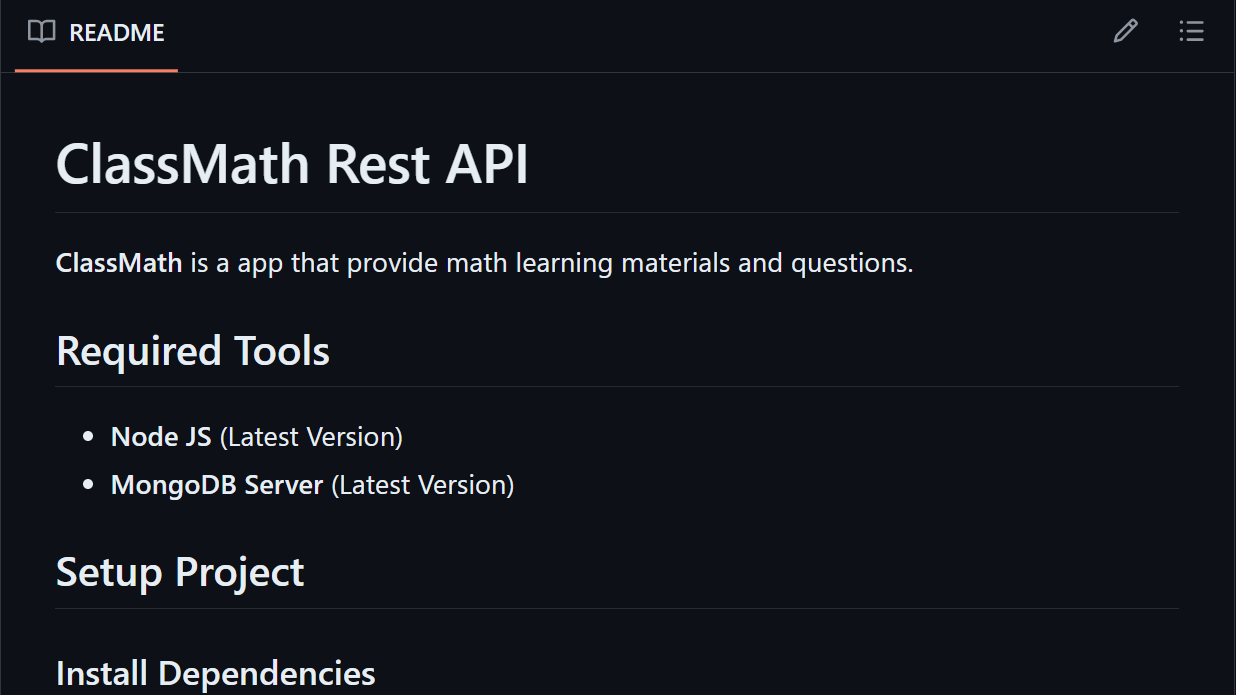 ClassMath - Rest API with Node JS